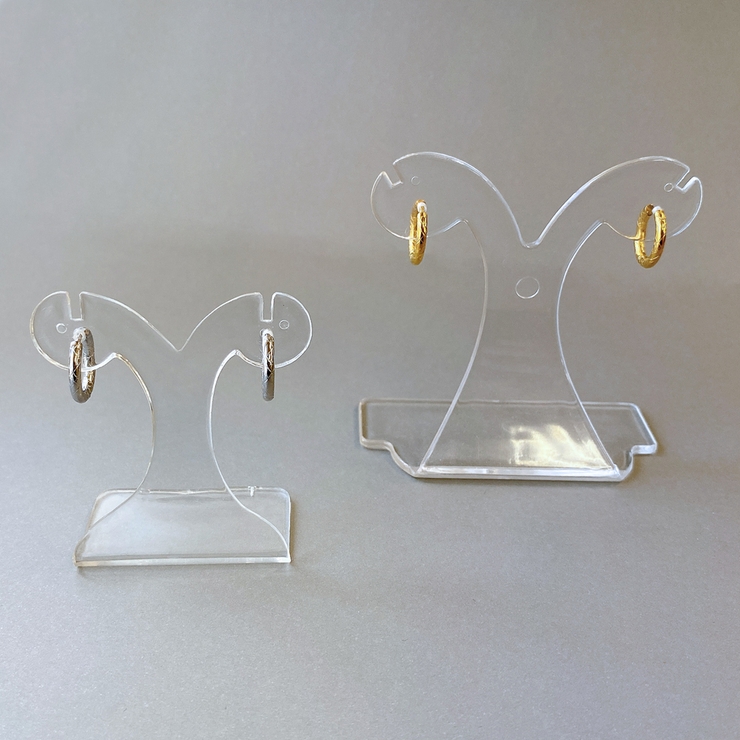 スクラッチカットステンレスフープピアス 中折れ ワンタッチ 開閉式 | FACION | 詳細画像3 