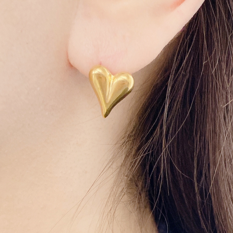 ニュアンスハートステンレスピアス サージカルステンレス316L  レディース | FACION | 詳細画像7 