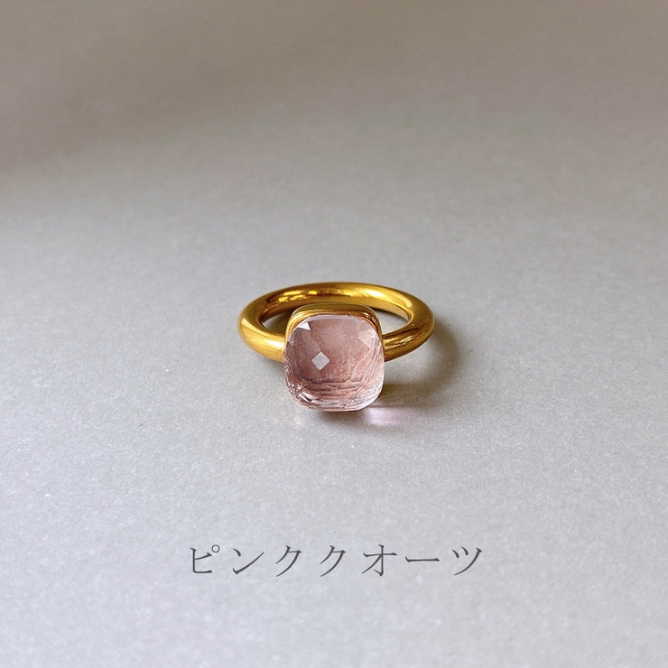 ジュエルカラーストーンステンレスリング サージカルステンレス