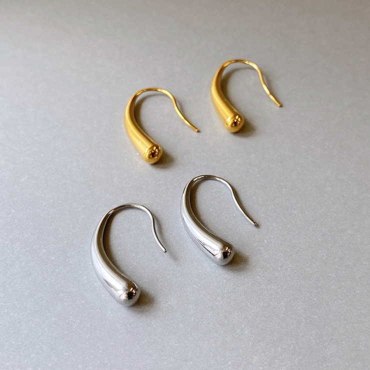 ドロップステンレスフックピアス レディースサージカル