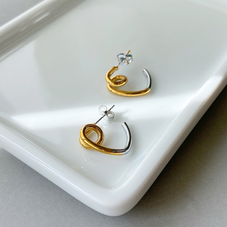 ループハートフープステンレスピアス サージカルステンレス SUS316L | FACION | 詳細画像5 