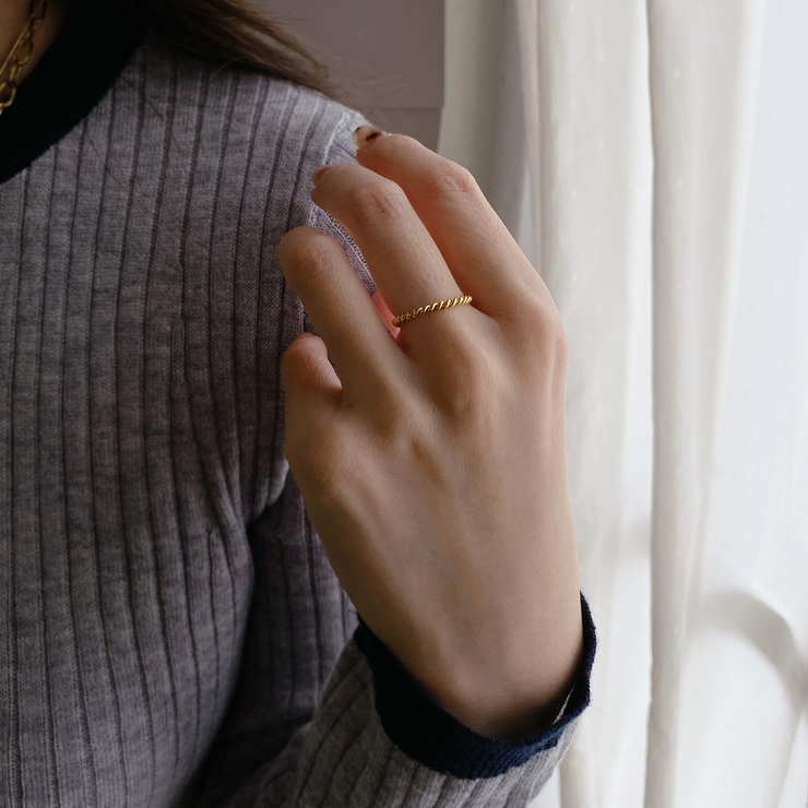 ツイストループステンレスリング 指輪 アレルギー対応 | FACION | 詳細画像8