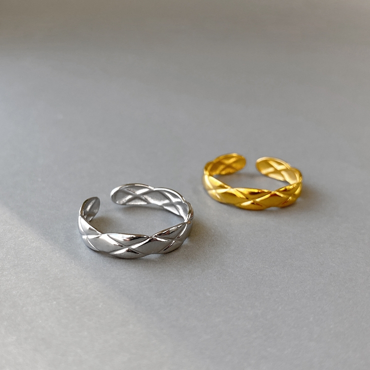 キルティングスリムステンレスリング サージカルステンレス フリーサイズ | FACION | 詳細画像1 