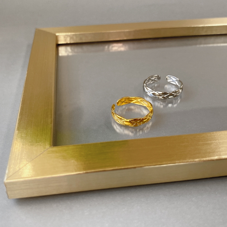 キルティングスリムステンレスリング サージカルステンレス フリーサイズ | FACION | 詳細画像2 