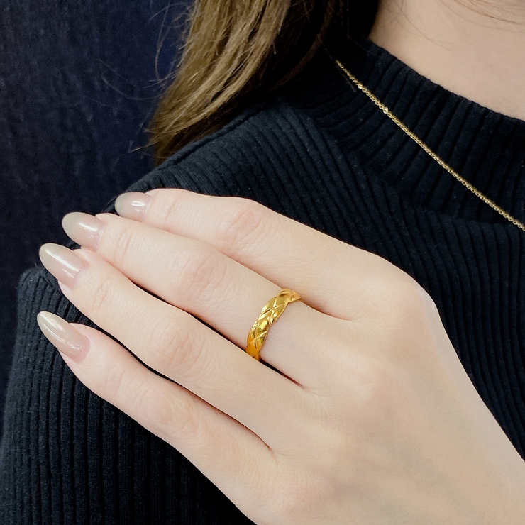 キルティングスリムステンレスリング サージカルステンレス フリーサイズ | FACION | 詳細画像8 