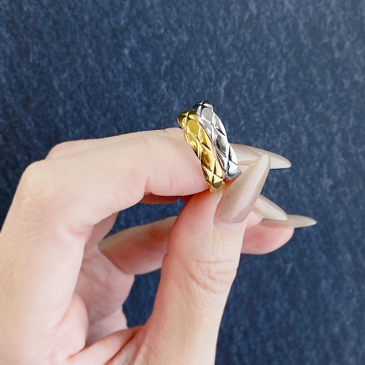 キルティングスリムステンレスリング サージカルステンレス フリーサイズ | FACION | 詳細画像9 