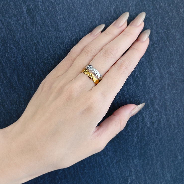 キルティングスリムステンレスリング サージカルステンレス フリーサイズ | FACION | 詳細画像10 