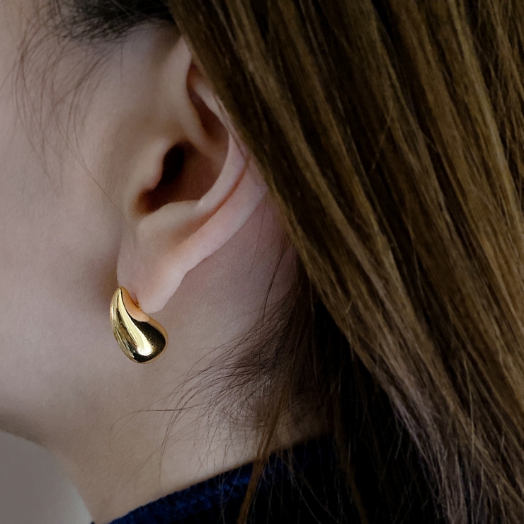 プランプドリップステンレスピアス サージカルステンレス ドロップ | FACION | 詳細画像8 