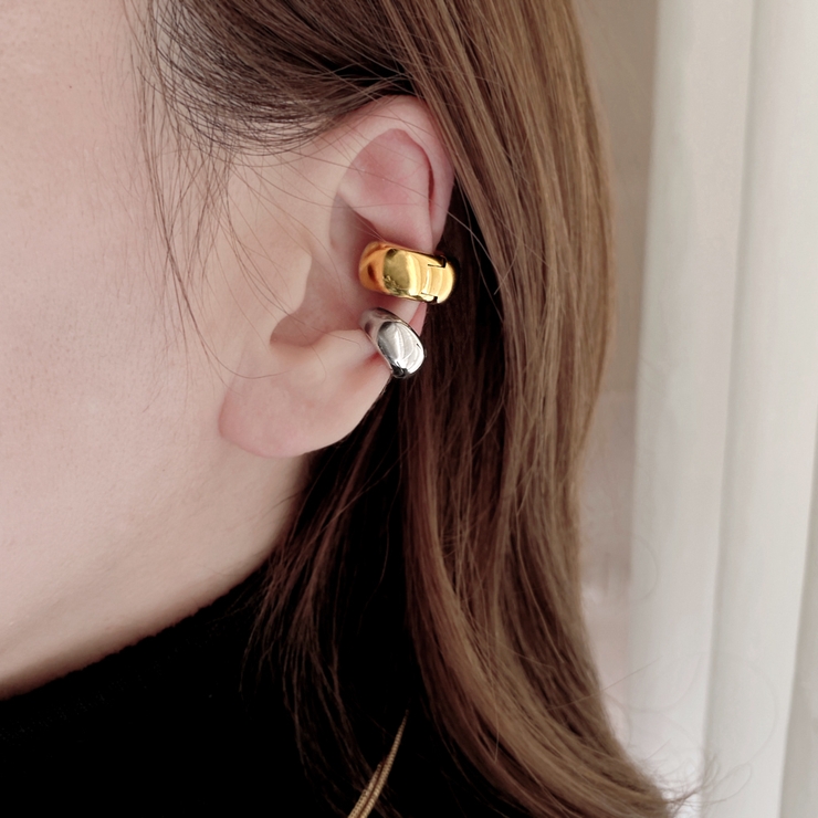 片耳用ドロップステンレスワンタッチフープイヤリング イヤーカフ サージカルステン… | FACION | 詳細画像11 