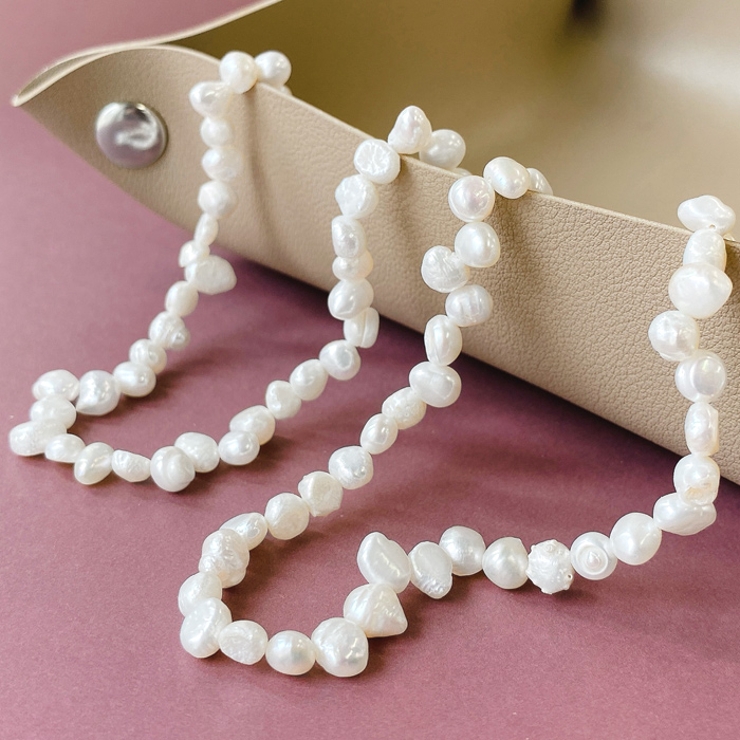 淡水バロックパールネックレス 天然 ショートネックレス | FACION | 詳細画像3 