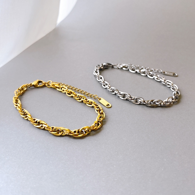 ボリュームステンレスチェーンブレスレット ブレス 男女兼用 | FACION | 詳細画像2 