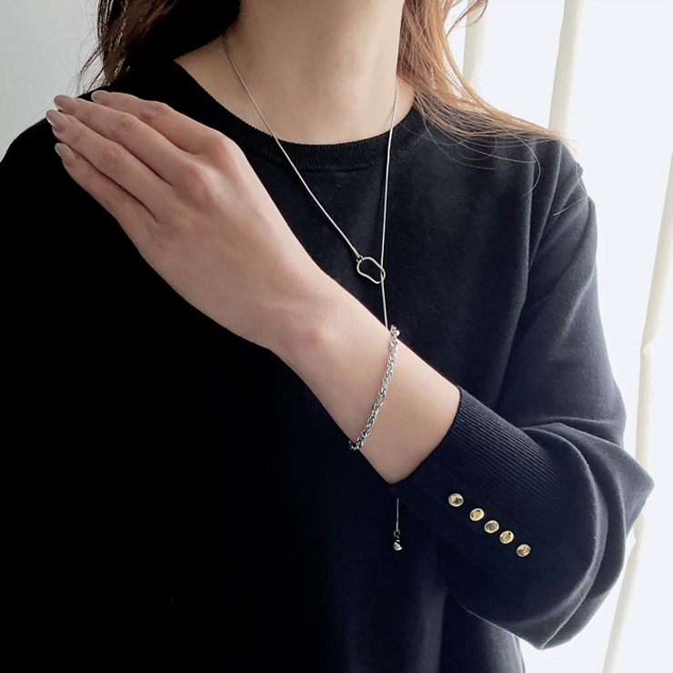 ボリュームステンレスチェーンブレスレット ブレス 男女兼用 | FACION | 詳細画像6 