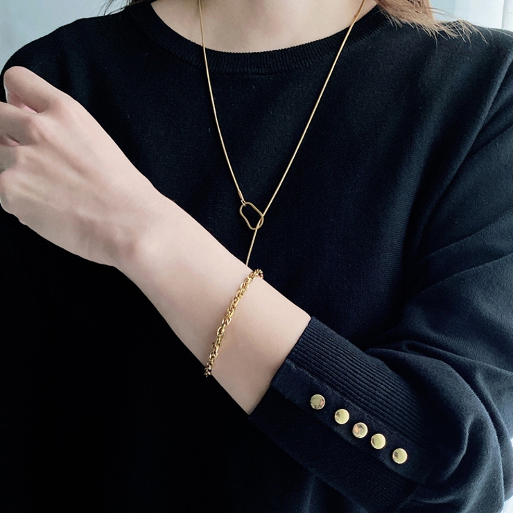 ボリュームステンレスチェーンブレスレット ブレス 男女兼用 | FACION | 詳細画像8 