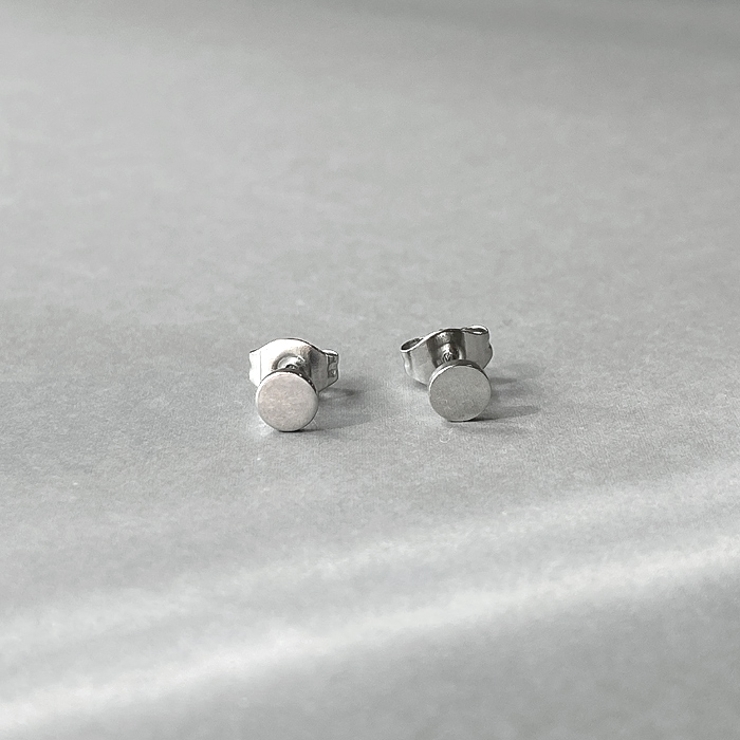シルバー  | プチラウンドステンレスピアス サージカルステンレス 丸型 | FACION