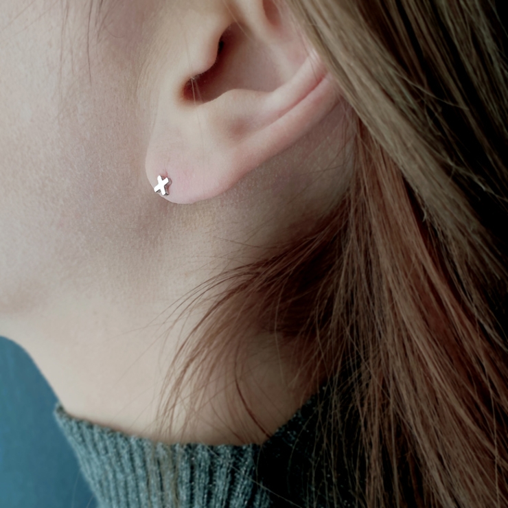 プチクロス十字ステンレスピアス エックス X型 | FACION | 詳細画像7 