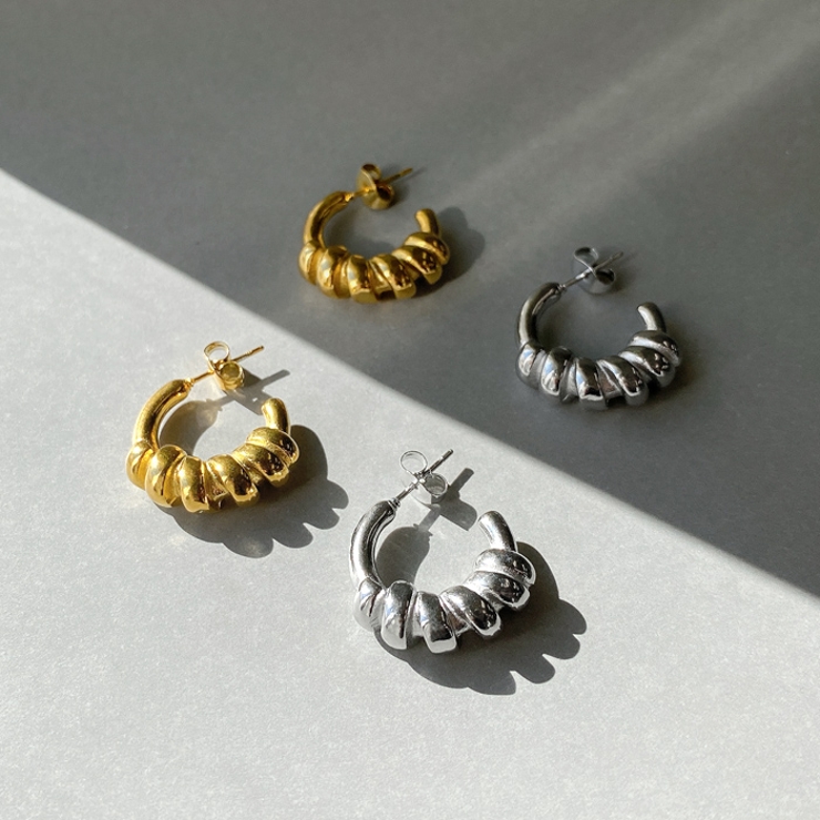 コネクトＣ型ステンレスフープピアス サージカルステンレス SUS316L | FACION | 詳細画像4 