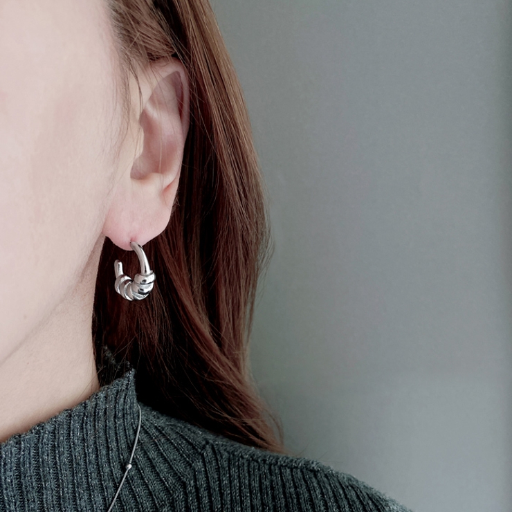 コネクトＣ型ステンレスフープピアス サージカルステンレス SUS316L | FACION | 詳細画像5 