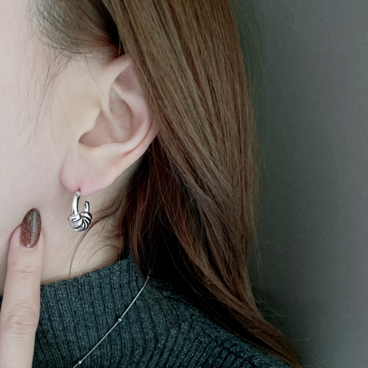 コネクトＣ型ステンレスフープピアス サージカルステンレス SUS316L | FACION | 詳細画像6 