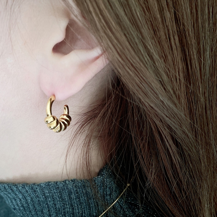 コネクトＣ型ステンレスフープピアス サージカルステンレス SUS316L | FACION | 詳細画像8 