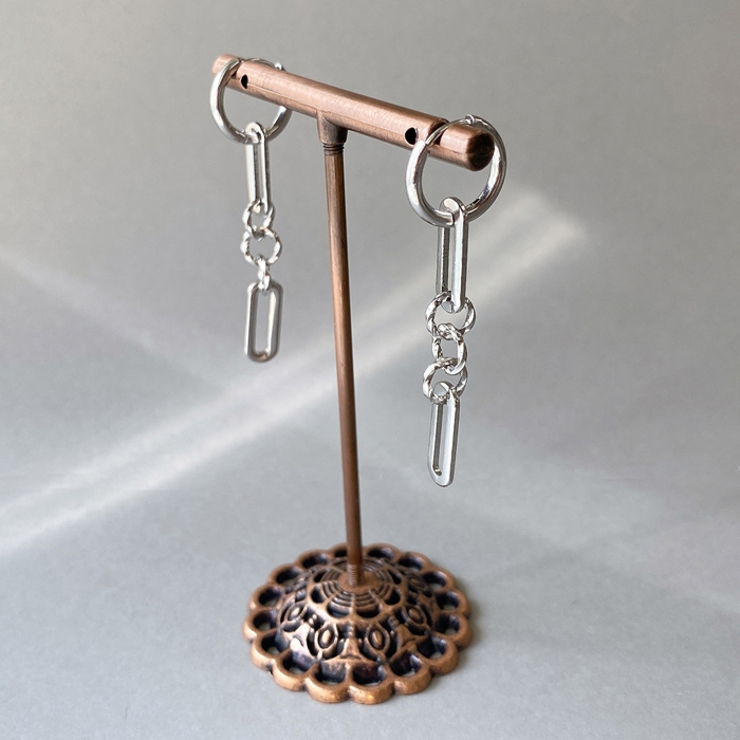 ハングチェーン開閉式ステンレスピアス サージカルステンレス 金属アレルギー対応 | FACION | 詳細画像4 