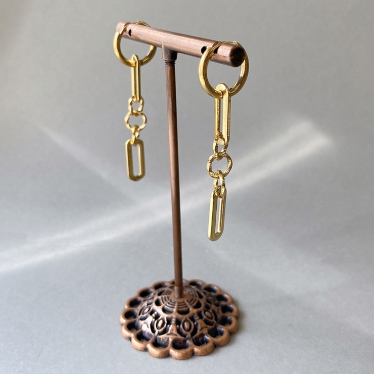 ハングチェーン開閉式ステンレスピアス サージカルステンレス 金属アレルギー対応 | FACION | 詳細画像5 