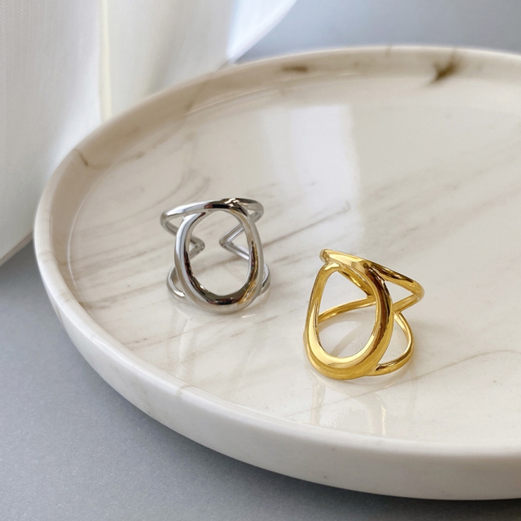 ユニオンオーバルステンレスリング 指輪 サージカルステンレス | FACION | 詳細画像2 