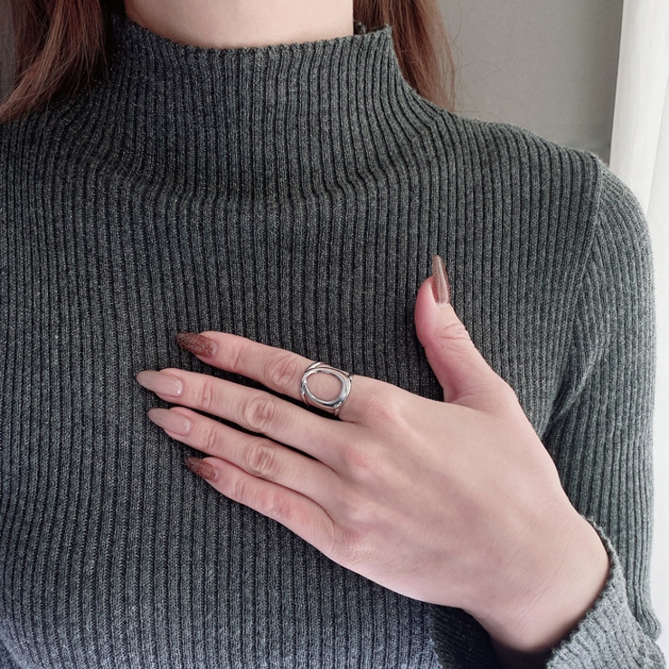 ユニオンオーバルステンレスリング 指輪 サージカルステンレス | FACION | 詳細画像5 