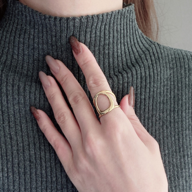 ユニオンオーバルステンレスリング 指輪 サージカルステンレス | FACION | 詳細画像7 