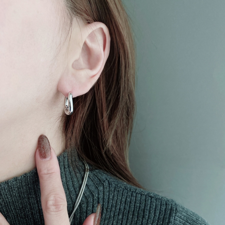 ニュアンスフープステンレスワンタッチピアス サージカルステンレス 金属アレルギー… | FACION | 詳細画像6 