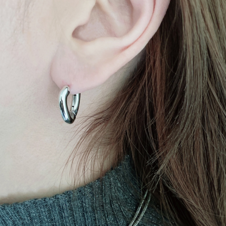 ニュアンスフープステンレスワンタッチピアス サージカルステンレス 金属アレルギー… | FACION | 詳細画像10 