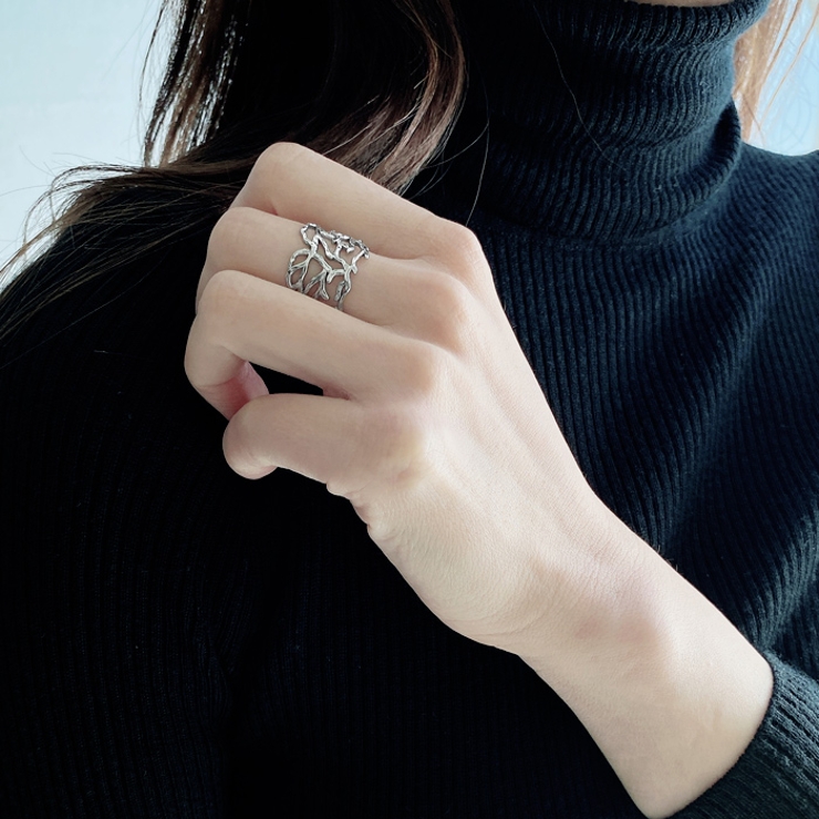 透かしデザインステンレスリング 指輪 アレルギー対応 | FACION | 詳細画像7