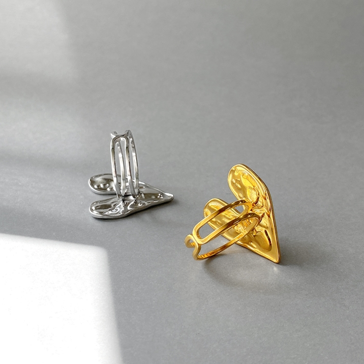 エンボスハートステンレスリング 指輪 アレルギー対応 | FACION | 詳細画像5 