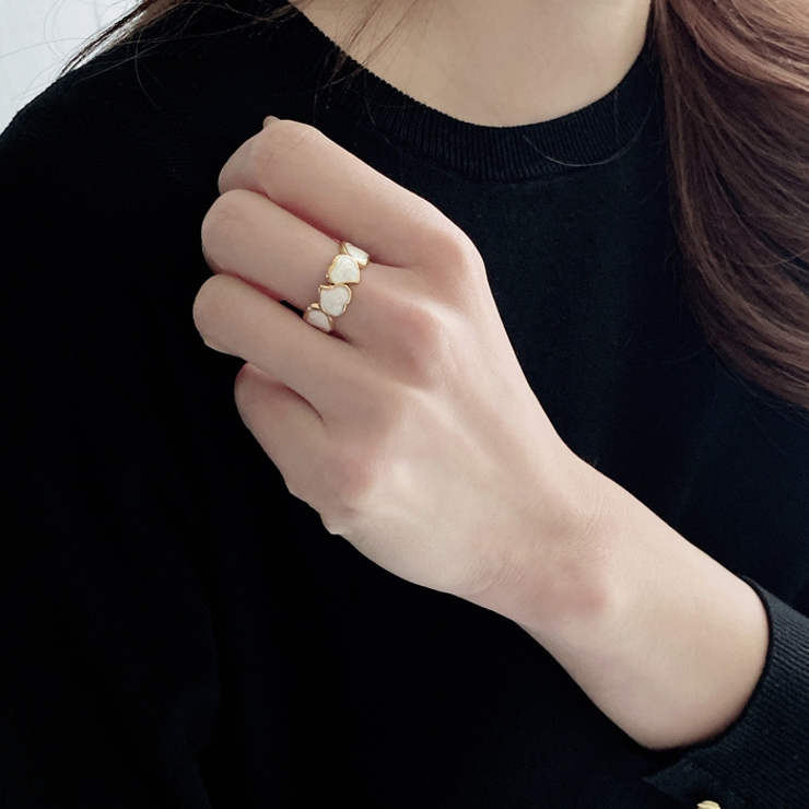 ドロップハートステンレスリング 指輪 レディース | FACION | 詳細画像9 