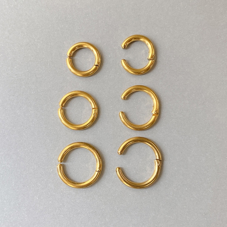 スリムフープステンレスイヤーカフ イヤリング フープ | FACION | 詳細画像3 