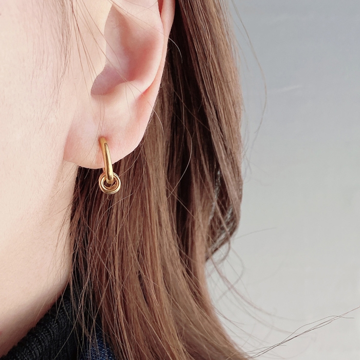 リング付ステンレスフープイヤリング イヤーカフ フープ | FACION | 詳細画像11 