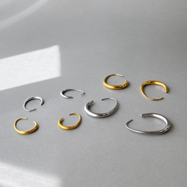 ドロップフープステンレスピアス アレルギー対応 金属アレルギー | FACION | 詳細画像3 