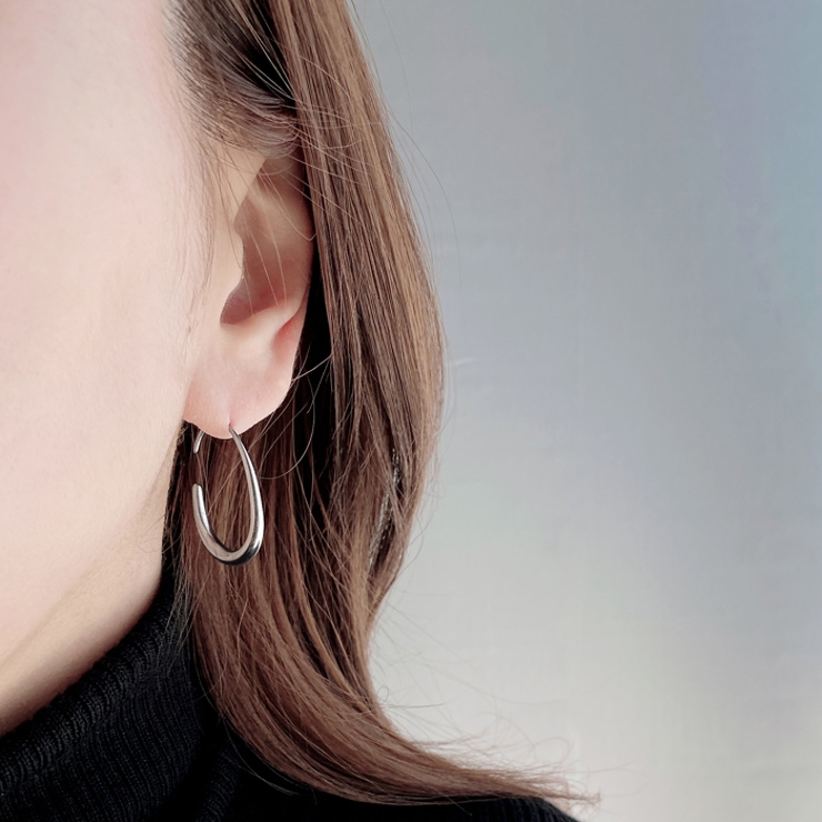 ドロップフープステンレスピアス アレルギー対応 金属アレルギー | FACION | 詳細画像8 