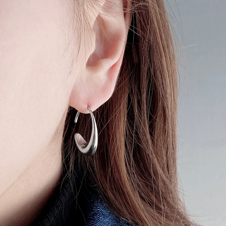 ドロップムーンステンレスフックピアス ピアス ドロップ | FACION | 詳細画像6 