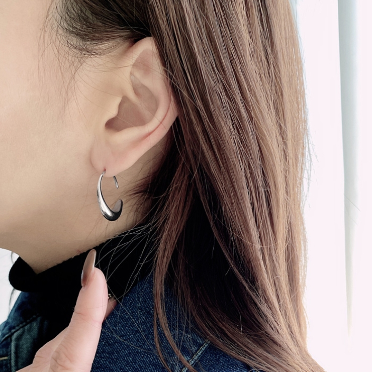 ドロップムーンステンレスフックピアス ピアス ドロップ | FACION | 詳細画像7 