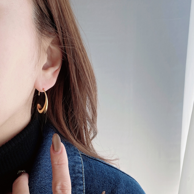 ドロップムーンステンレスフックピアス ピアス ドロップ | FACION | 詳細画像8 