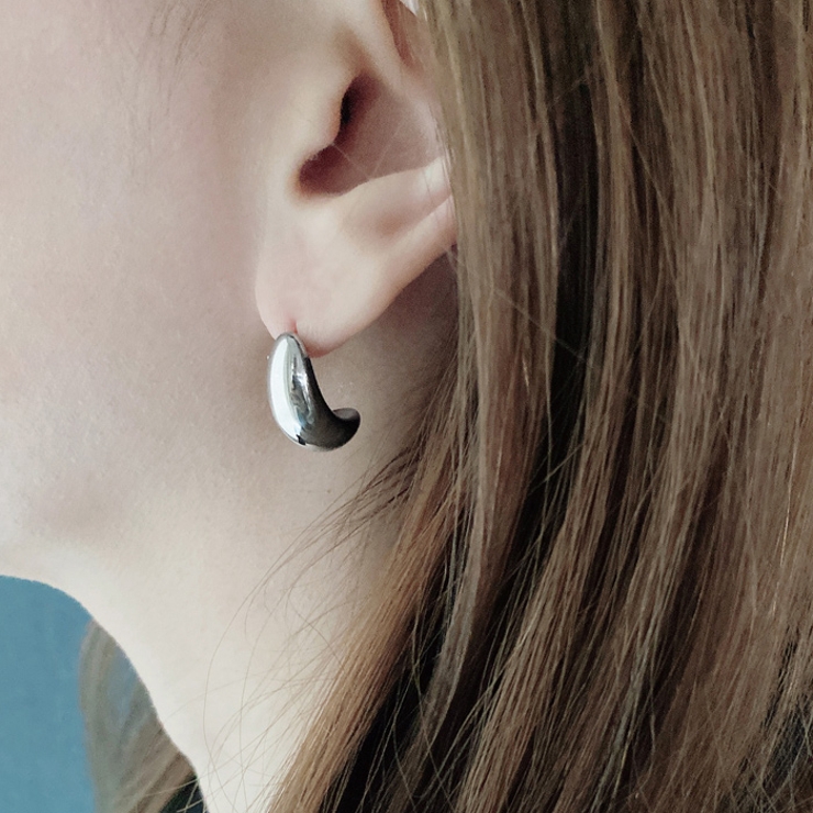 ドロップデザインステンレスピアス アレルギー対応 つけっぱなし | FACION | 詳細画像7 