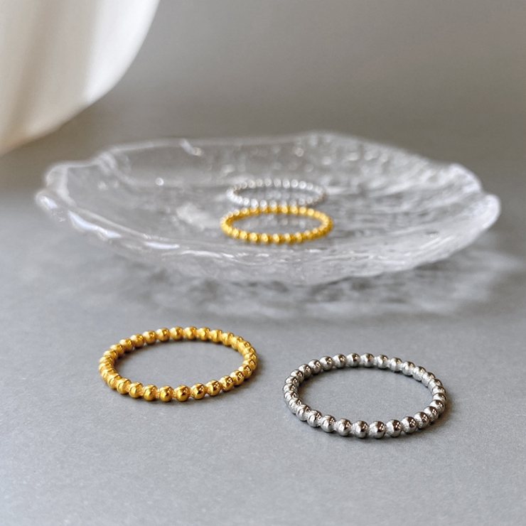 ボールデザインステンレスリング 指輪 アレルギー対応 | FACION | 詳細画像1 