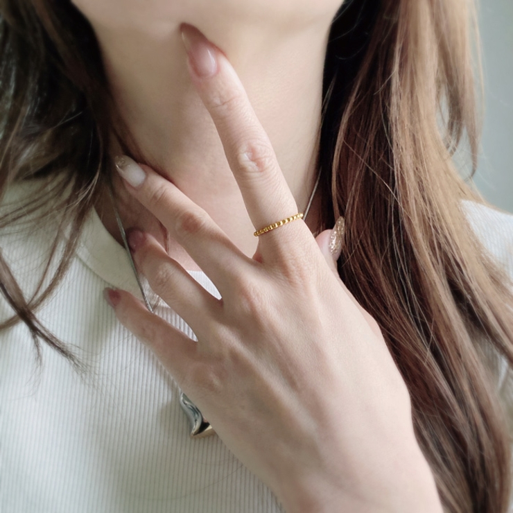 ボールデザインステンレスリング 指輪 アレルギー対応 | FACION | 詳細画像11 