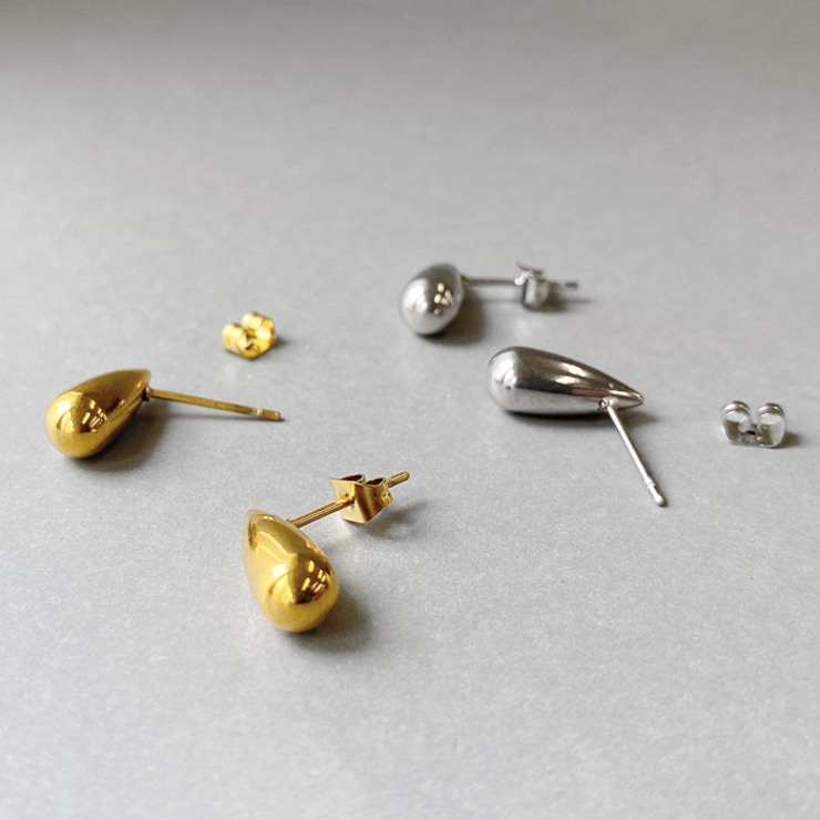 ストレートミニドロップステンレスピアス しずく 涙型 | FACION | 詳細画像5 