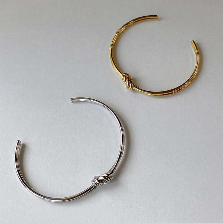 ノット2連ステンレスバングル ブレスレット 結び | FACION | 詳細画像5 