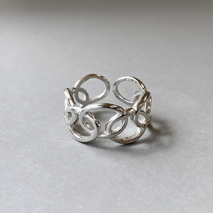 シルバー | コネクトオーバルステンレスリング 指輪 アレルギー対応 | FACION
