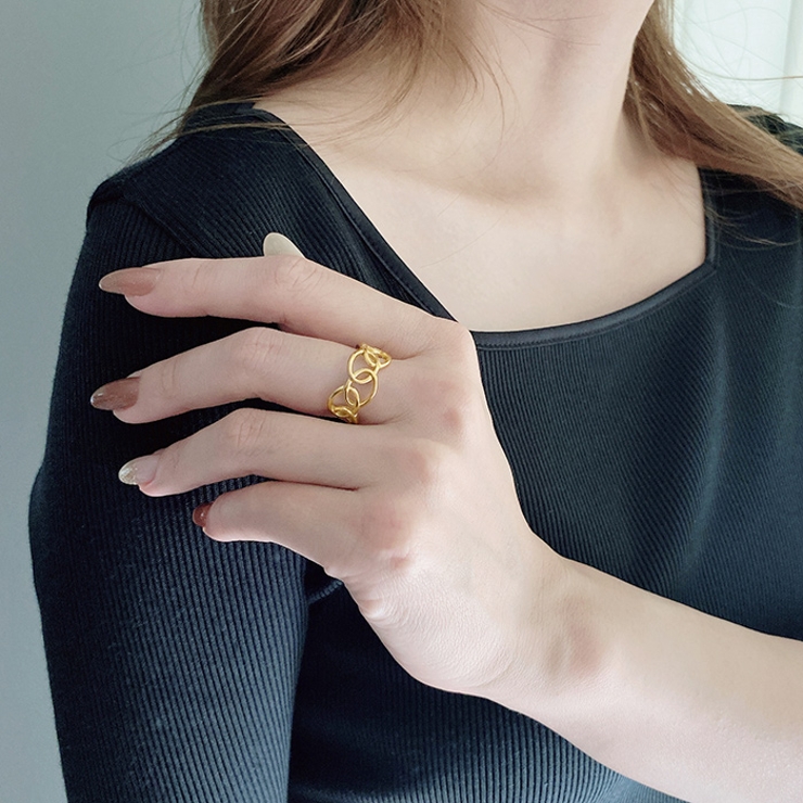 コネクトオーバルステンレスリング 指輪 アレルギー対応 | FACION | 詳細画像9 