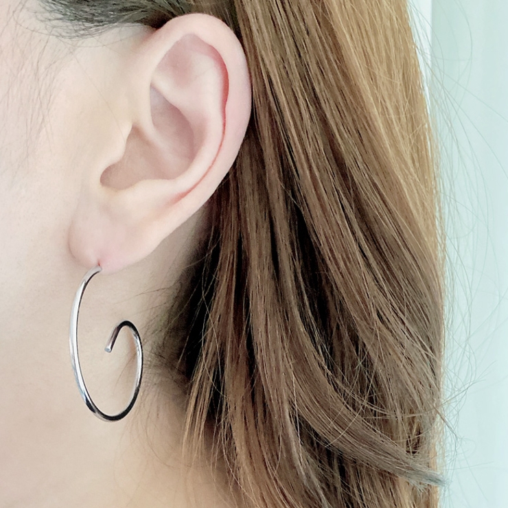 スパイラルステンレスフープピアス サージカルステンレス 金属アレルギー対応 | FACION | 詳細画像8 