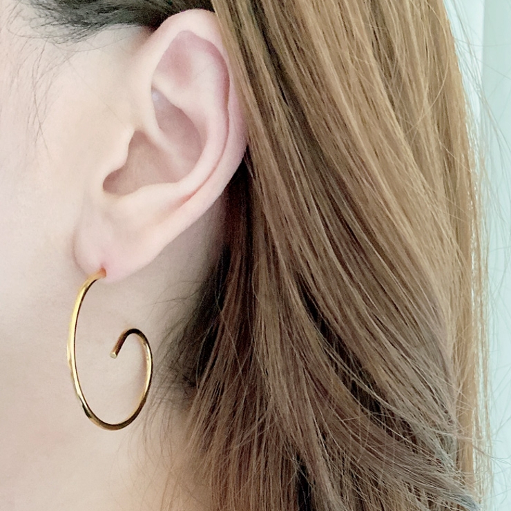 スパイラルステンレスフープピアス サージカルステンレス 金属アレルギー対応 | FACION | 詳細画像9 