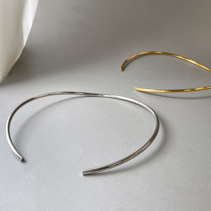 ステンレスチョーカー ネックレス ネックカフ | FACION | 詳細画像2 